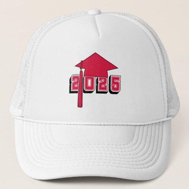 Class of 2025 Mortar Board Design Trucker Hat (Front)