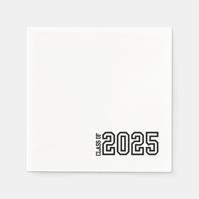 Class of 2025 napkin (Front)