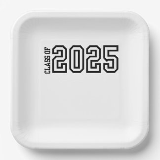 Class of 2025 paper plate