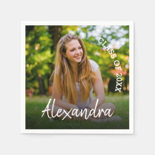 Class of 2025 Photo Graduation Party Napkin