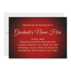 Class of 2025 Red Gold Graduation Announcement