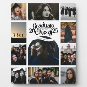 Class of 2025 SCHOOL Graduation 11 Photo Collage  Plaque