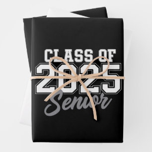 Class Of 2025 Senior Back To School 2025 Vintage  Wrapping Paper Sheet