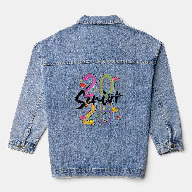 Class of 2025 Senior Celebration Denim Jacket (Back)