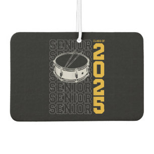 Class of 2025 Senior Drums for Drummer Or Percussi Car Air Freshener