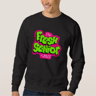 Class of 2025 Senior Fresh 90s Retro TV Style Grad Sweatshirt