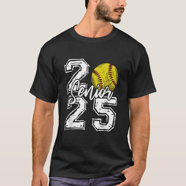 Class of 2025 Senior Softball Player Senior 2025 T-Shirt (Front)