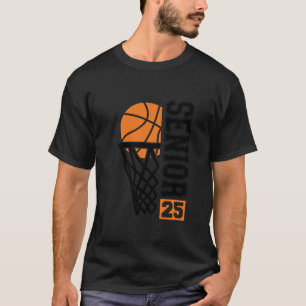 Class of 2025 Senior Sport Basketball Team Player T-Shirt