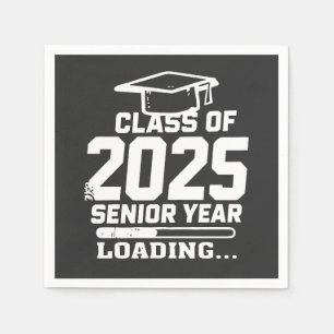 Class of 2025 Senior Year Loading Napkin