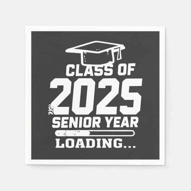 Class of 2025 Senior Year Loading Napkin (Front)