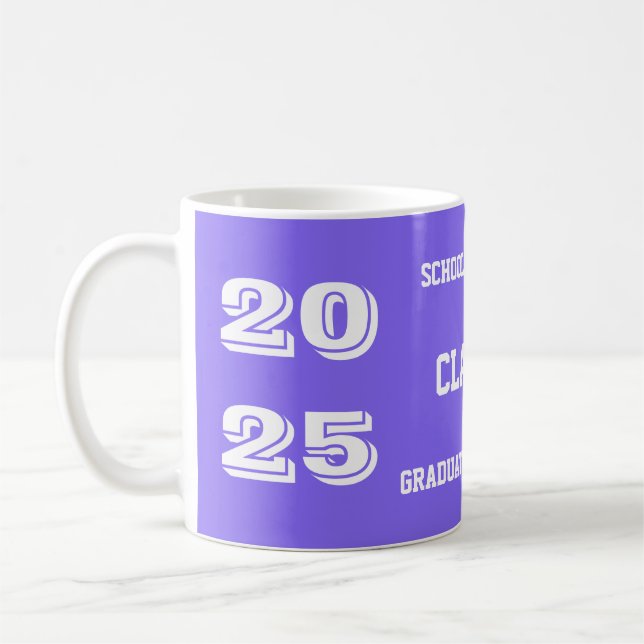 Class of 2025 Slate Blue Graduation Mug by Janz (Left)
