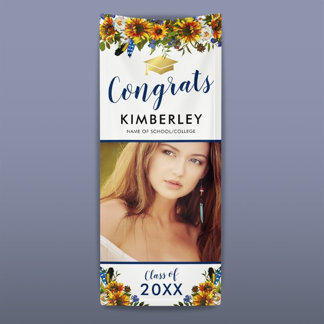 Class of 2025 Sunflower Congrats Graduation Banner (Creator Uploaded)