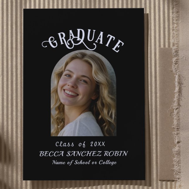 Class of 2025 typography graduation announcement (Creator Uploaded)