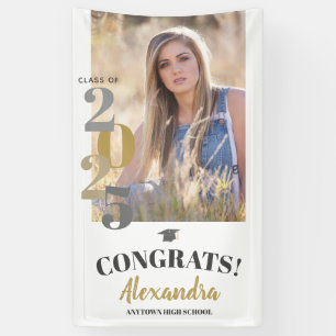 Class of 2025 Vertical Photo Graduation Banner