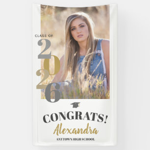 Class of 2025 Vertical Photo Graduation Banner