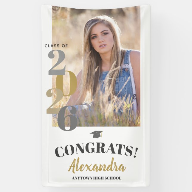 Class of 2025 Vertical Photo Graduation Banner (Vertical)