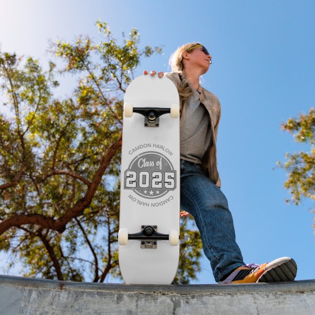 Class of 2025 Vintage Graduate Name Skateboard (Outdoor 1)