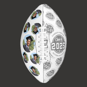 Class of 2025 Vintage Graduate Photo Football