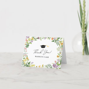 Class of 2025 Wildflower Graduation Thank You Card
