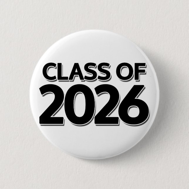 Class of 2026 6 cm round badge (Front)
