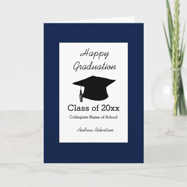 Class of 2026 Blue Graduation Card (Front)
