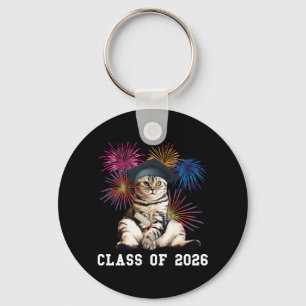 Class Of 2026 Cat Lover Key Ring