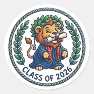 CLASS OF 2026 CLASSIC ROUND STICKER