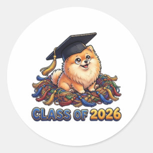 CLASS OF 2026 CLASSIC ROUND STICKER
