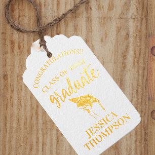 Class of 2026 Congratulations Photo Graduation Gift Tags