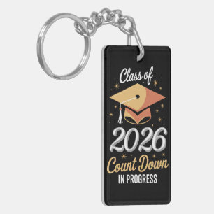 Class Of 2026 Count Down In Progress Peronalized  Key Ring