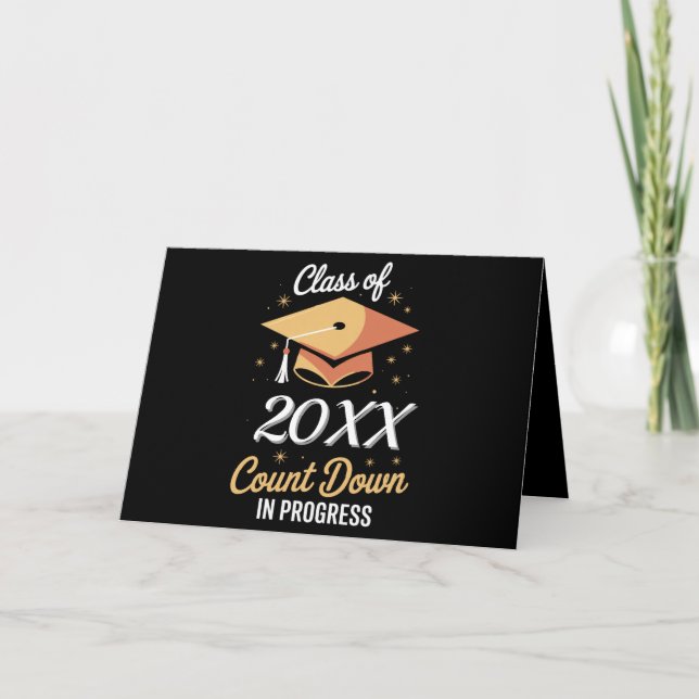 Class Of 2026 Count Down In Progress Personalised  Announcement (Front)