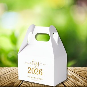Class of 2026 Gold Script Graduation   Favour Box