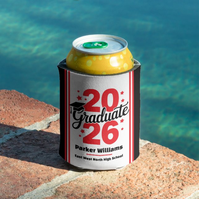 Class of 2026 Grad Cap | Graduate Red Cooler (In Situ Pool)