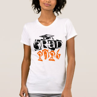 Class of 2026 grad grunge text graduation T-Shirt