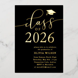 Class of 2026 Grad Party Black Gold