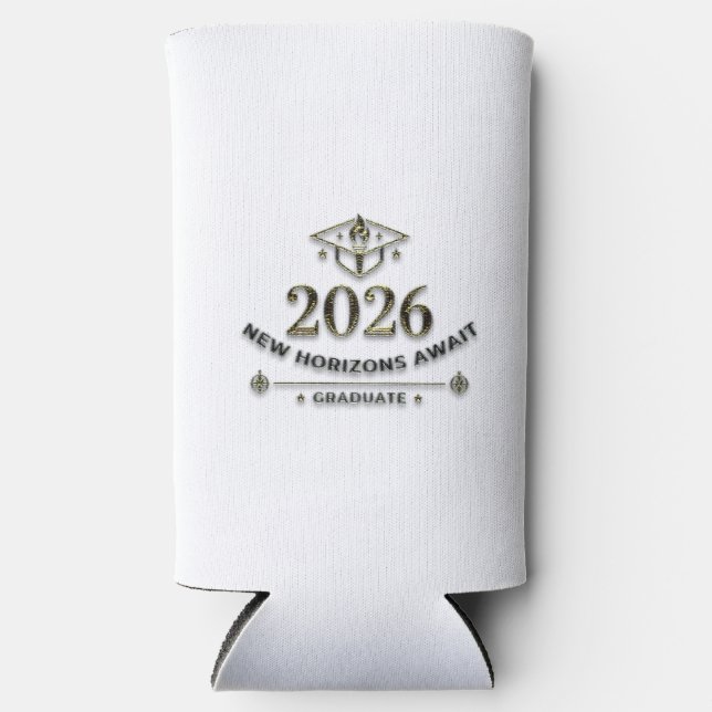 Class of 2026 / Graduación 2026 Enfriador de Latas Seltzer Can Cooler (Front)