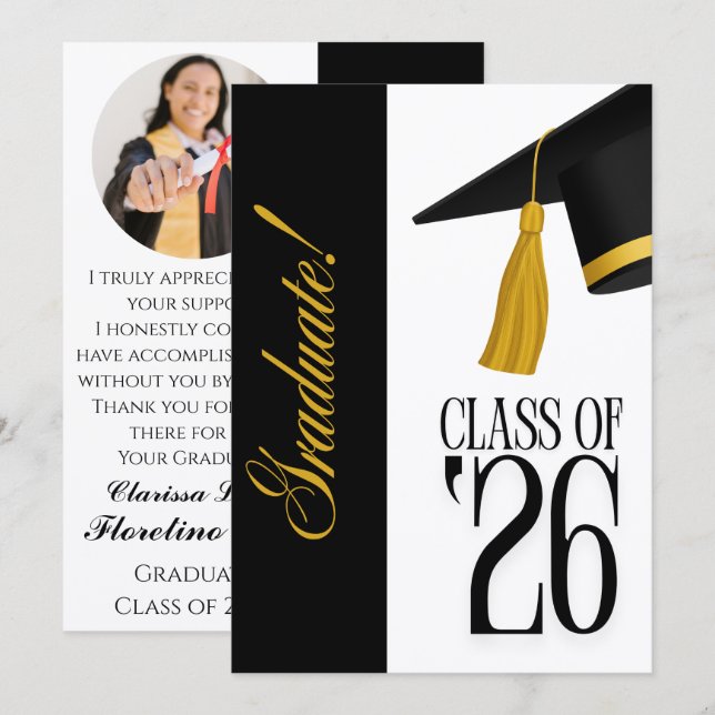 Class of 2026 Graduate Announcement (Front/Back)