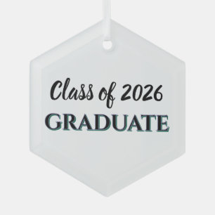 Class of 2026 Graduate Glass Tree Decoration