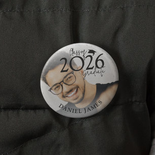 Class Of 2026 Graduate Photo Graduation 3 Cm Round Badge