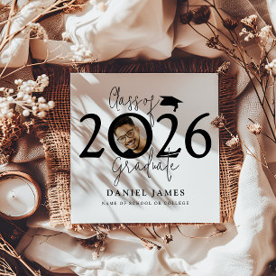Class Of 2026 Graduate Photo Graduation Announcement