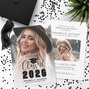 Class Of 2026 Graduate Photo Graduation Invitation