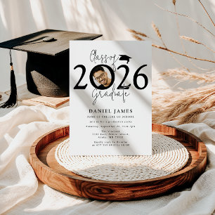 Class Of 2026 Graduate   Photo Graduation Party Invitation