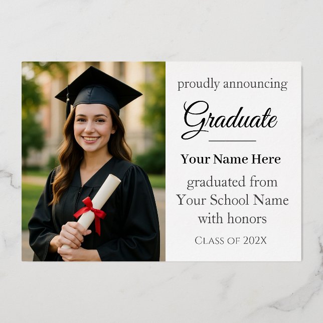 Class of 2026 Graduation Announcement (Front)