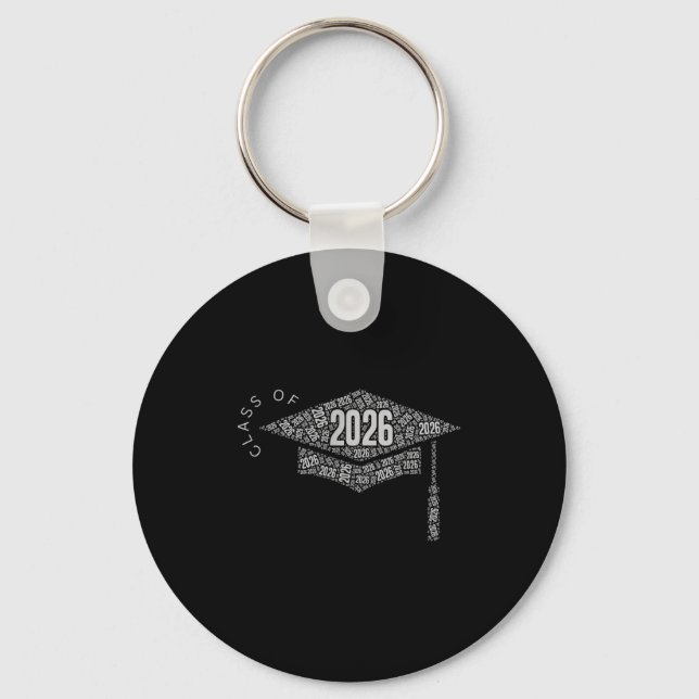 Class of 2026 graduation cap  key ring (Front)