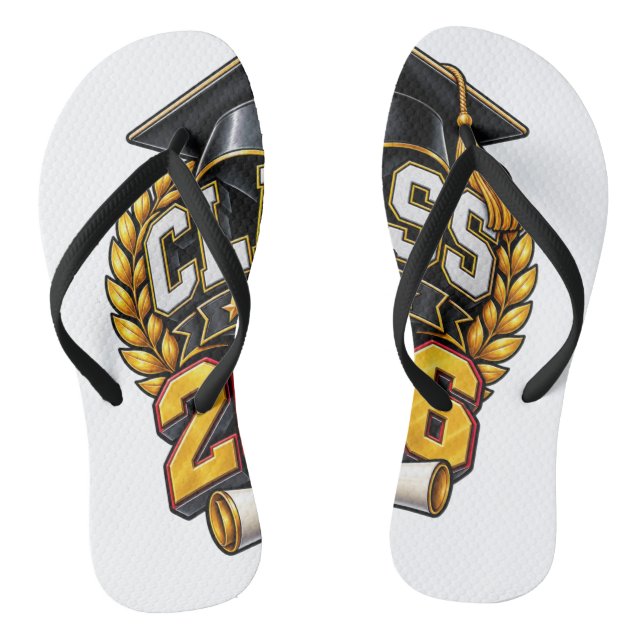 Class of 2026 Graduation Celebration Design Thongs (Footbed)