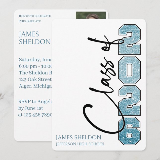 Class of 2026 Graduation Celebration Invitation  (Front/Back)