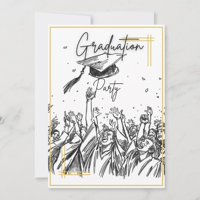 Class of 2026 Graduation Celebration Modern Announcement (Front)