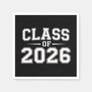 Class Of 2026 Graduation Graduate Retro Vintage Napkin