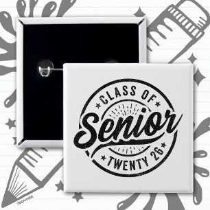 Class of 2026 Graduation High School Senior 2026 15 Cm Square Badge