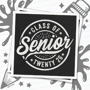 Class of 2026 Graduation High School Senior 2026 Napkin